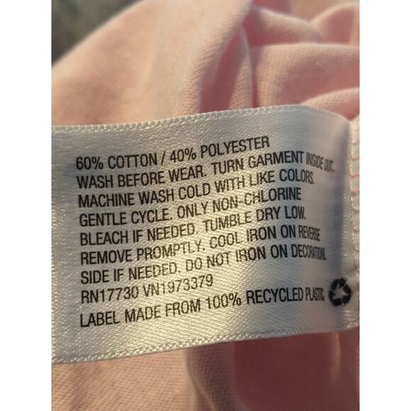 Art Class‎ Oversized Butterfly Short Sleeve T-Shirt Pink L 10/12 Pastel Relaxed - Picture 5 of 7